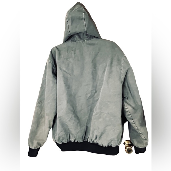 Vintage OZARK MOUNTAIN Canvas Insulated Hooded Coat size Large Tall - Picture 5 of 7